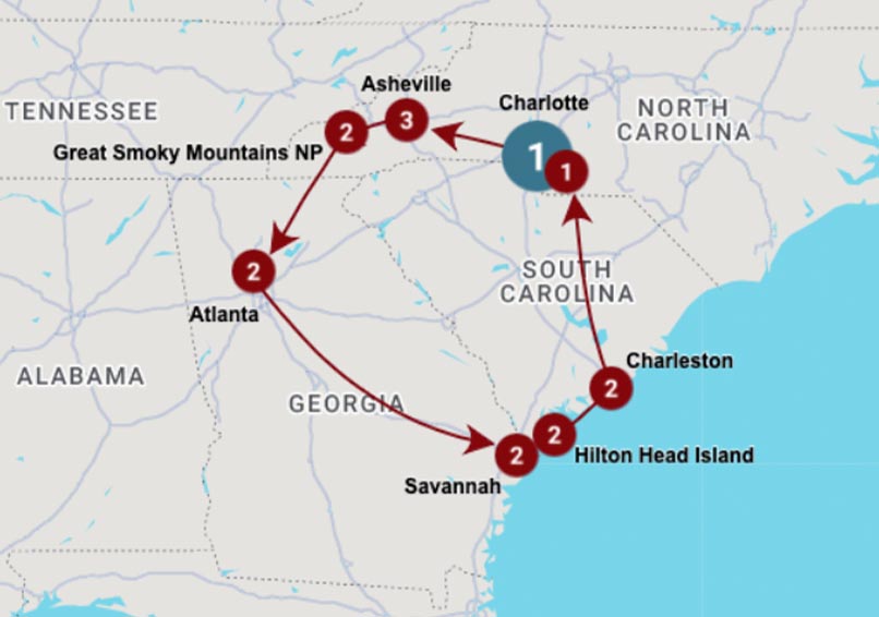 deep south road trip